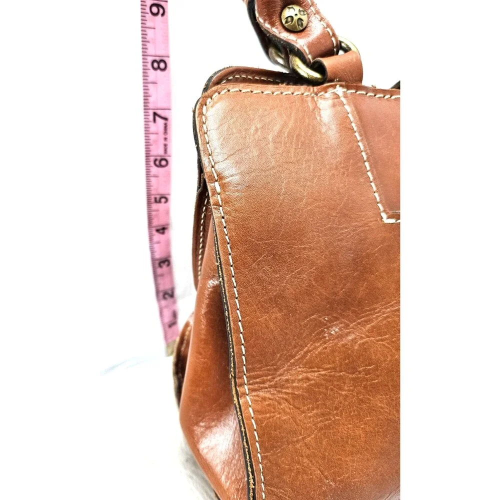 Patricia Nash Venezia Shoulder Bag Carmel Tan Leather Twisted Rope Handle